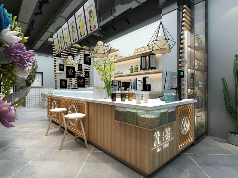 長(zhǎng)沙奶茶店面裝修