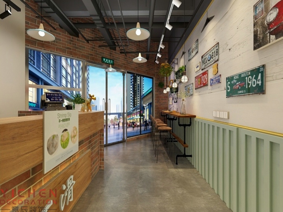 30平米小吃店裝修效果圖