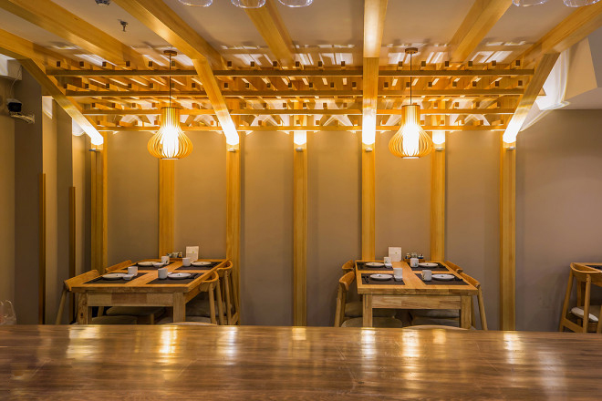 日式料理店燈光裝修效果圖