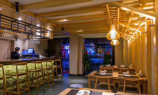 日式料理店裝修效果圖片