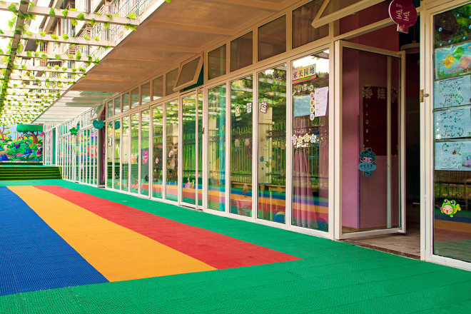 幼兒園彩色跑道