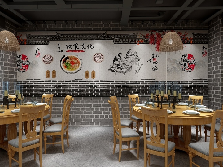 小吃店火鍋店裝修圖