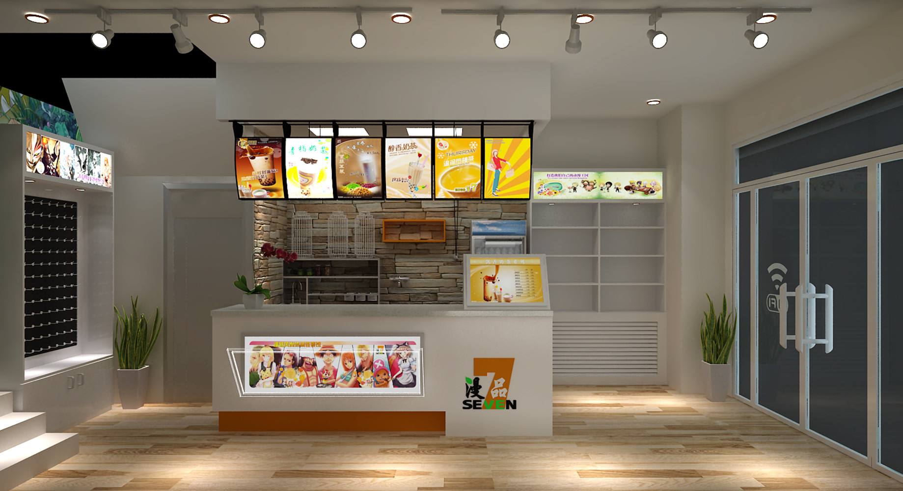 長沙店面裝修奶茶店裝修