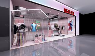 粉色服裝店裝修效果圖