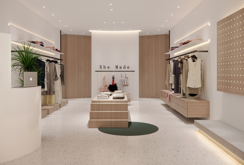 個(gè)性服裝店室內(nèi)裝修效果圖