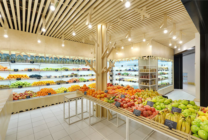 精品水果店室內(nèi)裝修效果圖