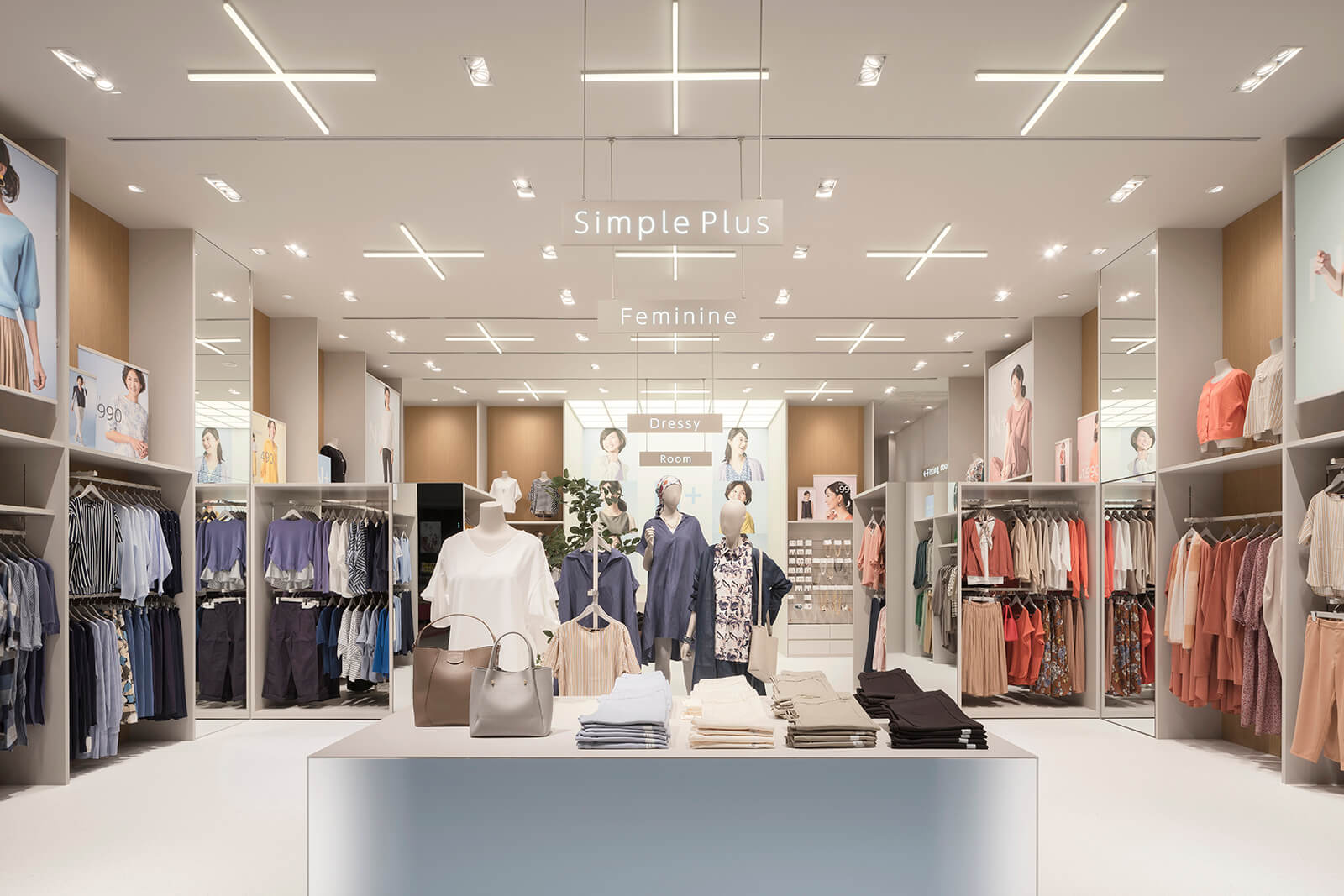 休閑服裝品牌店室內(nèi)裝修效果圖