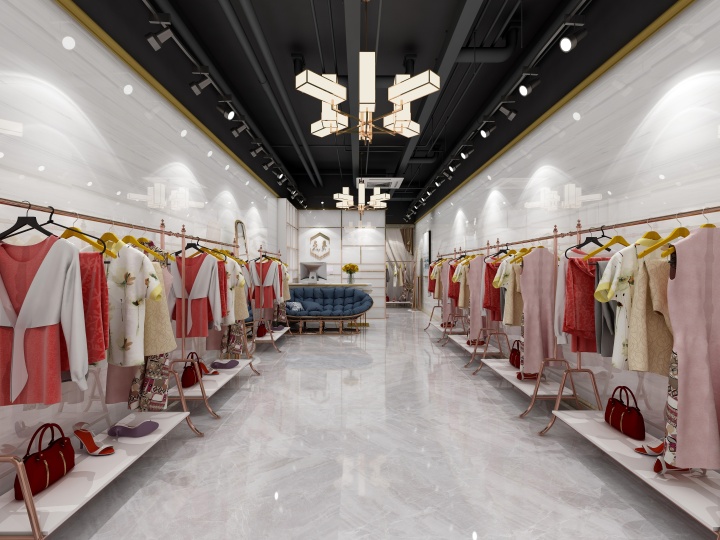 女裝服裝店室內(nèi)裝修