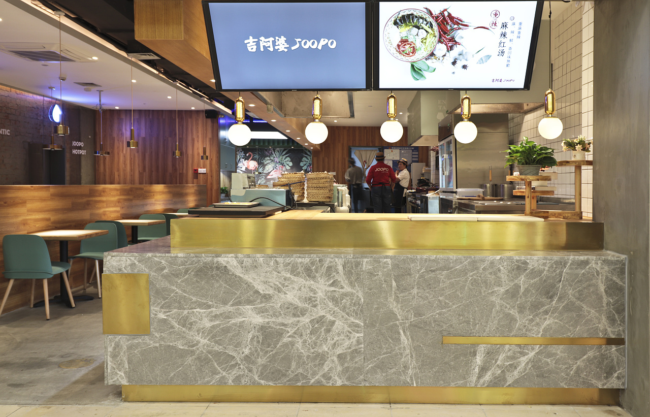 麻辣燙餐廳裝修效果圖1