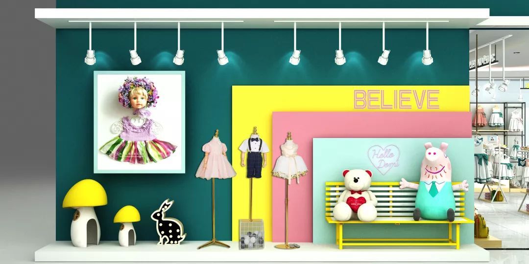 精品商場(chǎng)店母嬰店裝修