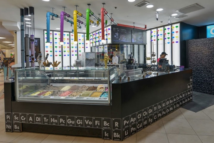 長沙冰淇淋店面裝修設(shè)計讓化學(xué)變得有趣！