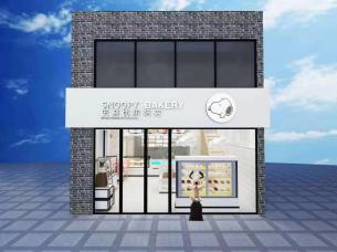 史努比蛋糕店裝修效果圖