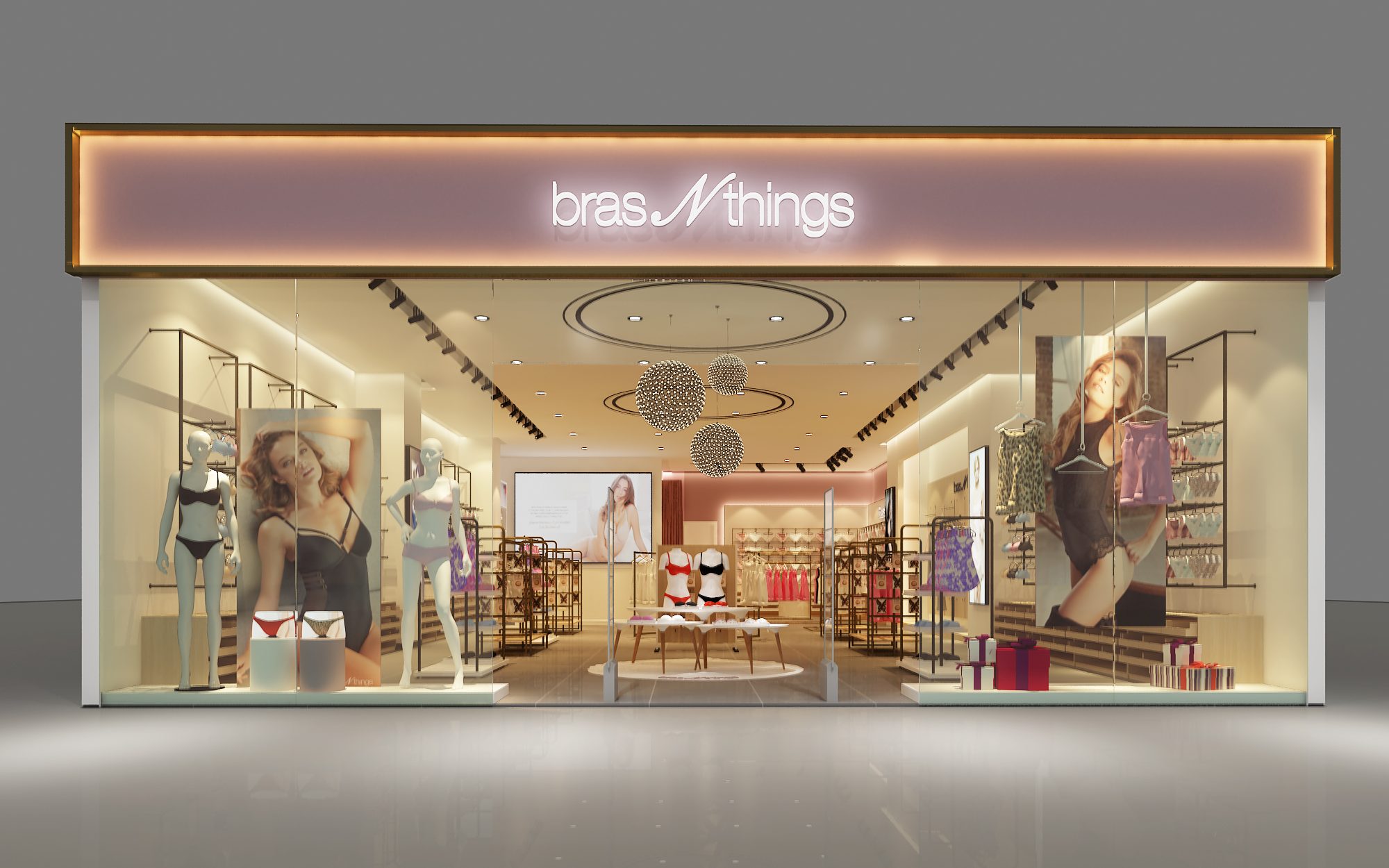 Brasnthings女士內(nèi)衣店裝修設(shè)計圖