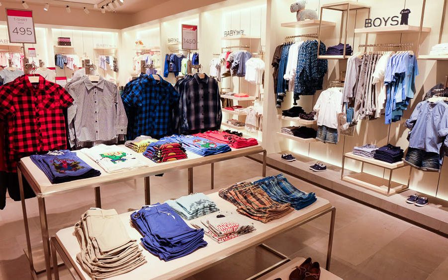Mango兒童服裝店室內(nèi)布局
