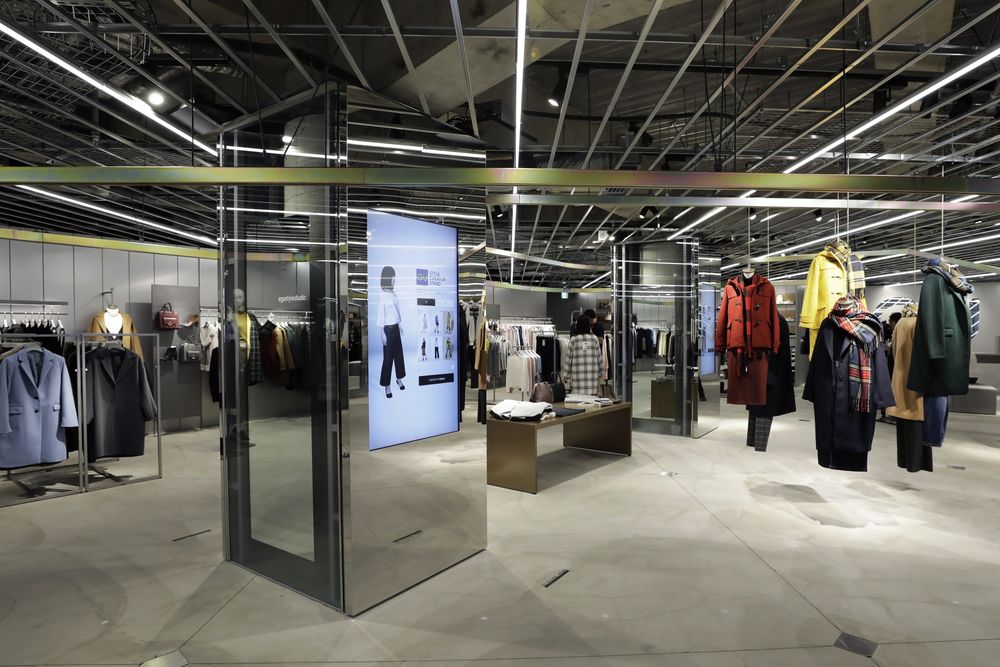 服裝店鏡子設置