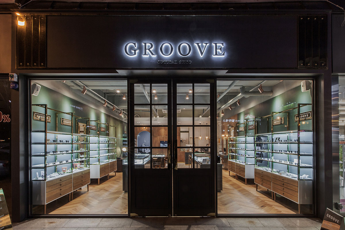高檔GROOVE品牌眼鏡店裝修設計