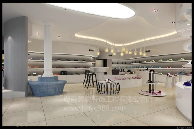 個性鞋店裝修設(shè)計理念！長沙店面裝修