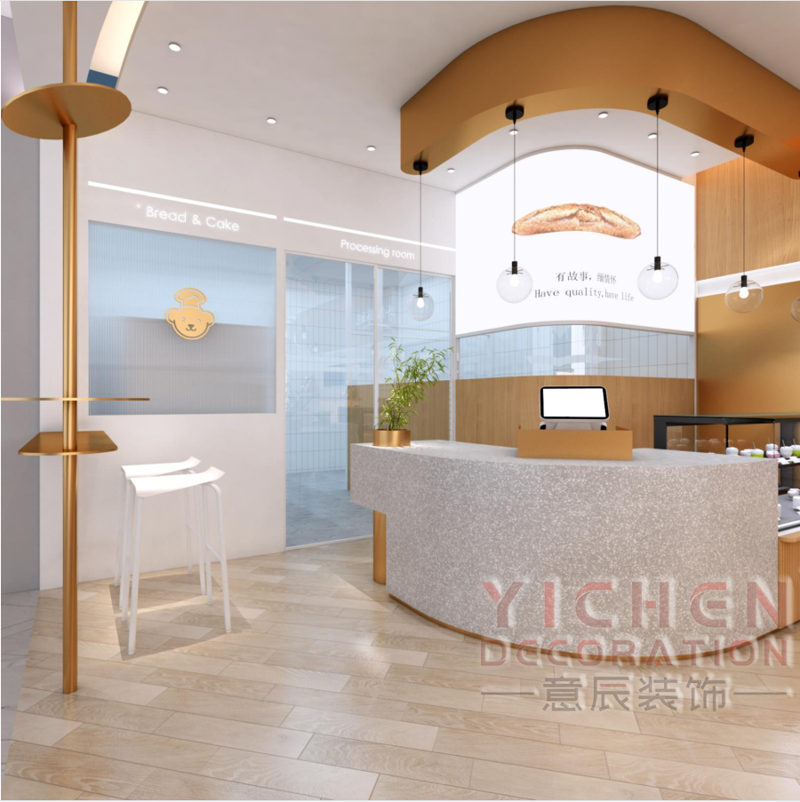 泰迪故事面包店收銀臺(tái)