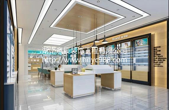 長(zhǎng)沙眼鏡店裝修如何設(shè)計(jì)形象墻？大而氣魄