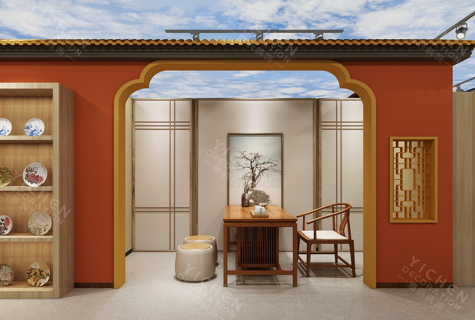 陶瓷展廳招待區(qū)