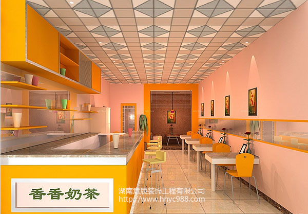 15平小型奶茶店這樣裝修，火爆整條街！