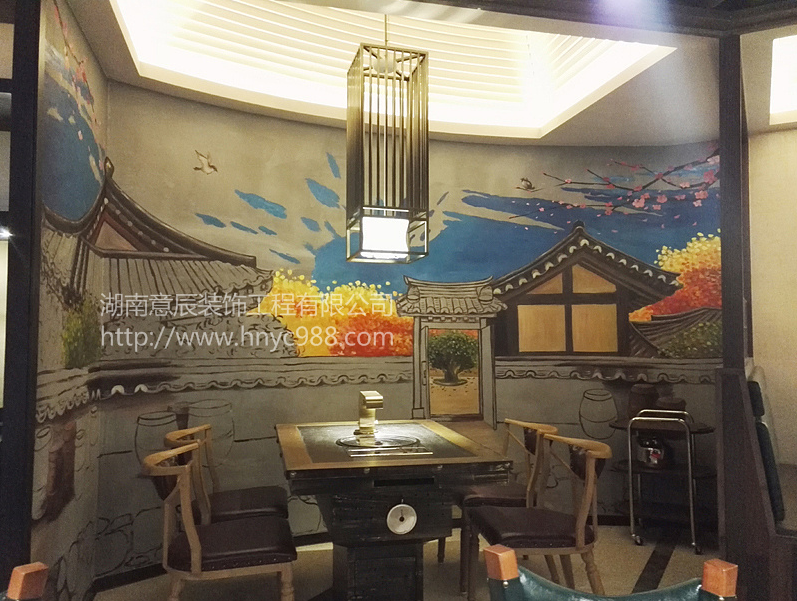 餐飲店墻畫設(shè)計(jì)