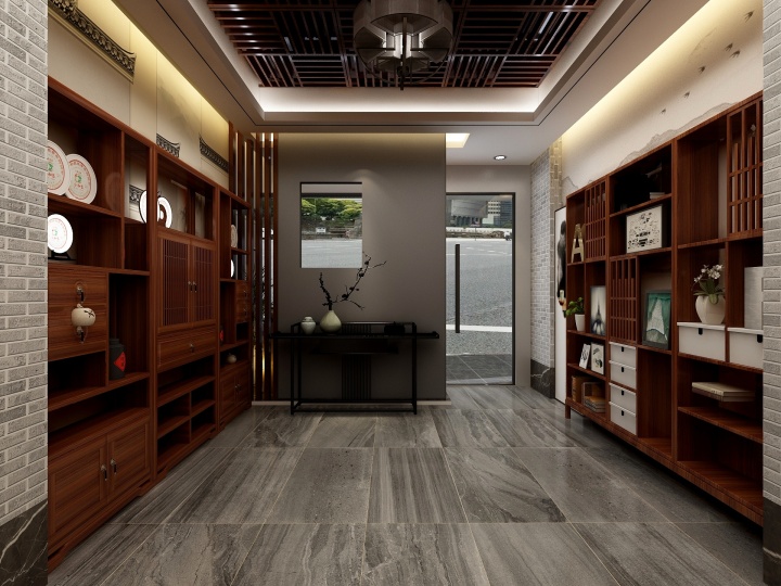 混搭茶葉店室內(nèi)設(shè)計