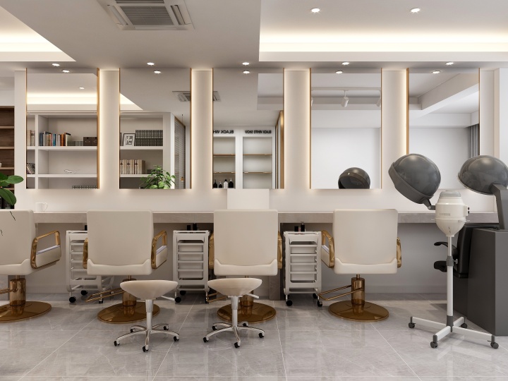 輕奢理發(fā)店造型區(qū)