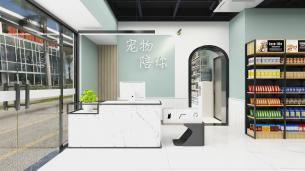 現代簡約寵物店裝修設計