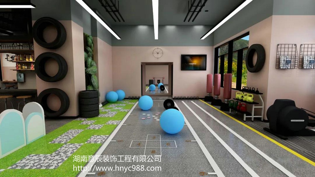 工業(yè)分健身房運動區(qū)設計