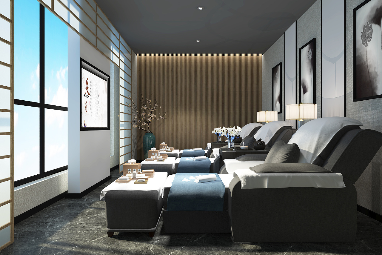 spa足浴理療店理療區(qū)設(shè)計(jì)