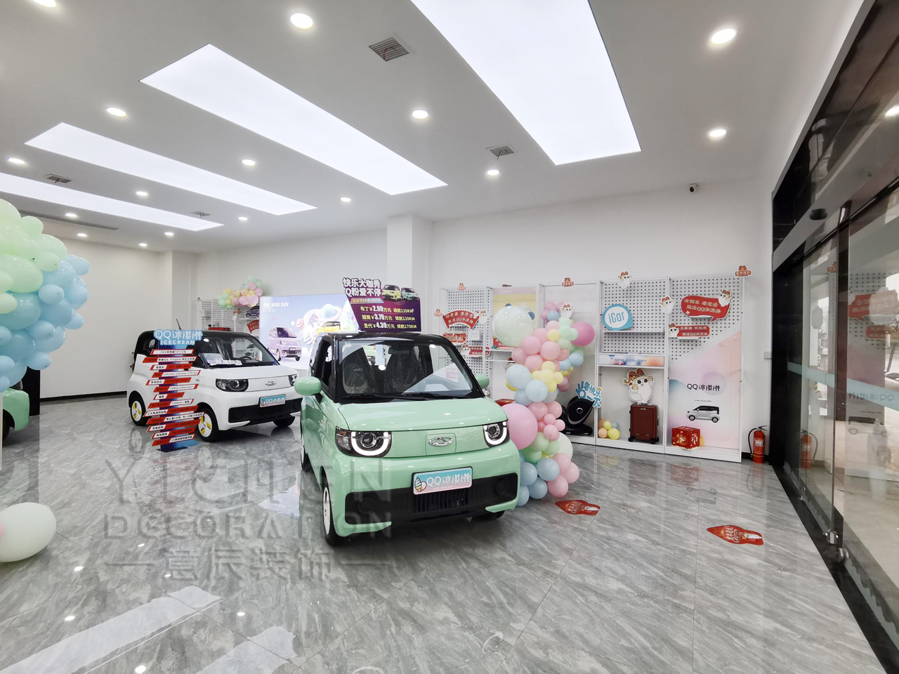 奇瑞新能源汽車展廳裝修實景圖