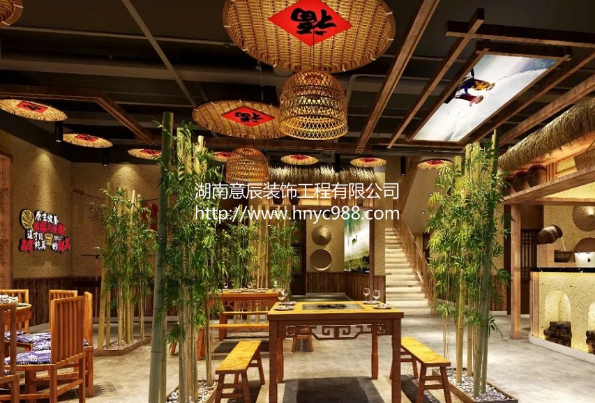 長(zhǎng)沙小飯店裝修設(shè)計(jì)，精巧時(shí)尚的小型店面！