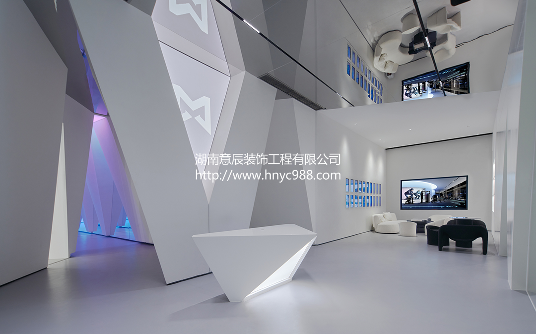 長沙健身房裝修-前臺接待區(qū)