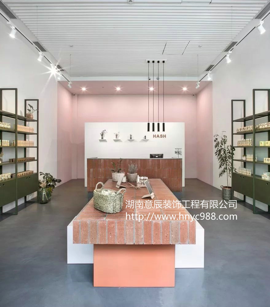 長沙精品店裝修設(shè)計(jì),護(hù)膚精品店案例分享