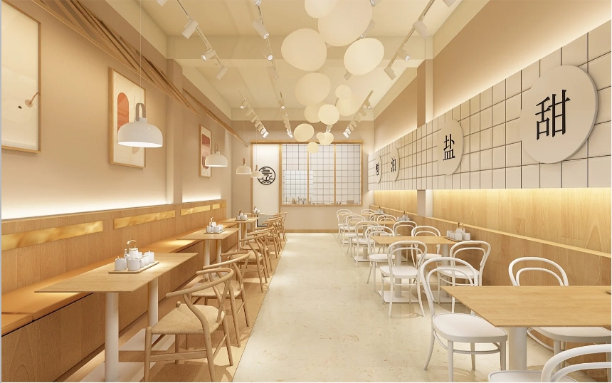 原木色小吃店裝修設(shè)計