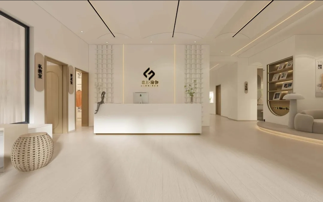 瑜伽連鎖品牌店鋪裝修設(shè)計-前臺