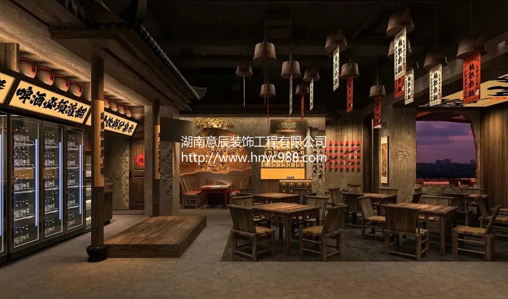 中國風(fēng)燒烤店裝修