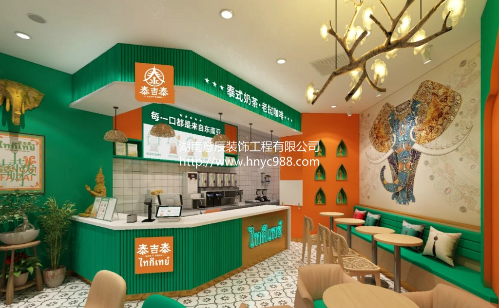 長(zhǎng)沙奶茶店如何裝修設(shè)計(jì)得有特色？以下幾點(diǎn)需注意