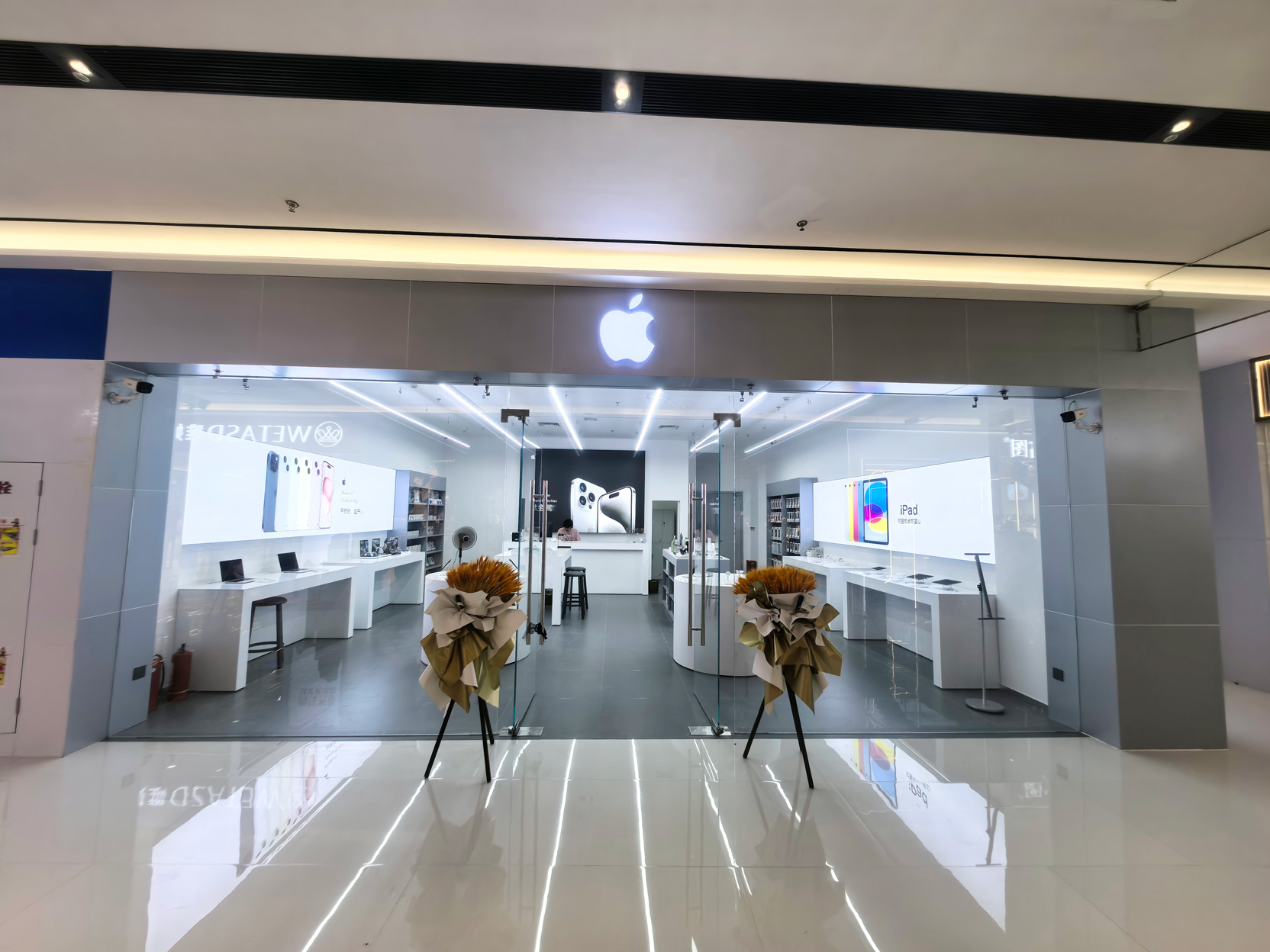 【驗收完成】望城才子匯蘋果手機店裝修竣工完成